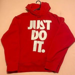 Nike Red Unisex Hoodie